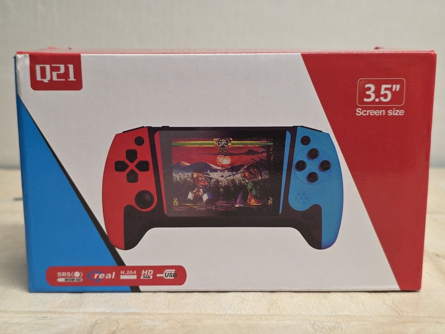 Retro FC 3.5 Red/Blue Handheld Portable 500 Game Console NIB