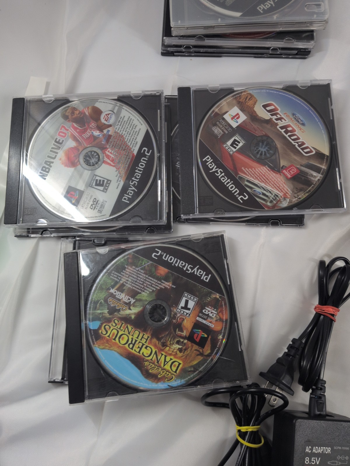 Sony PlayStation 2 Slim PS2 Console SCPH-77001 & 19 Game Bundle w/ Controller…