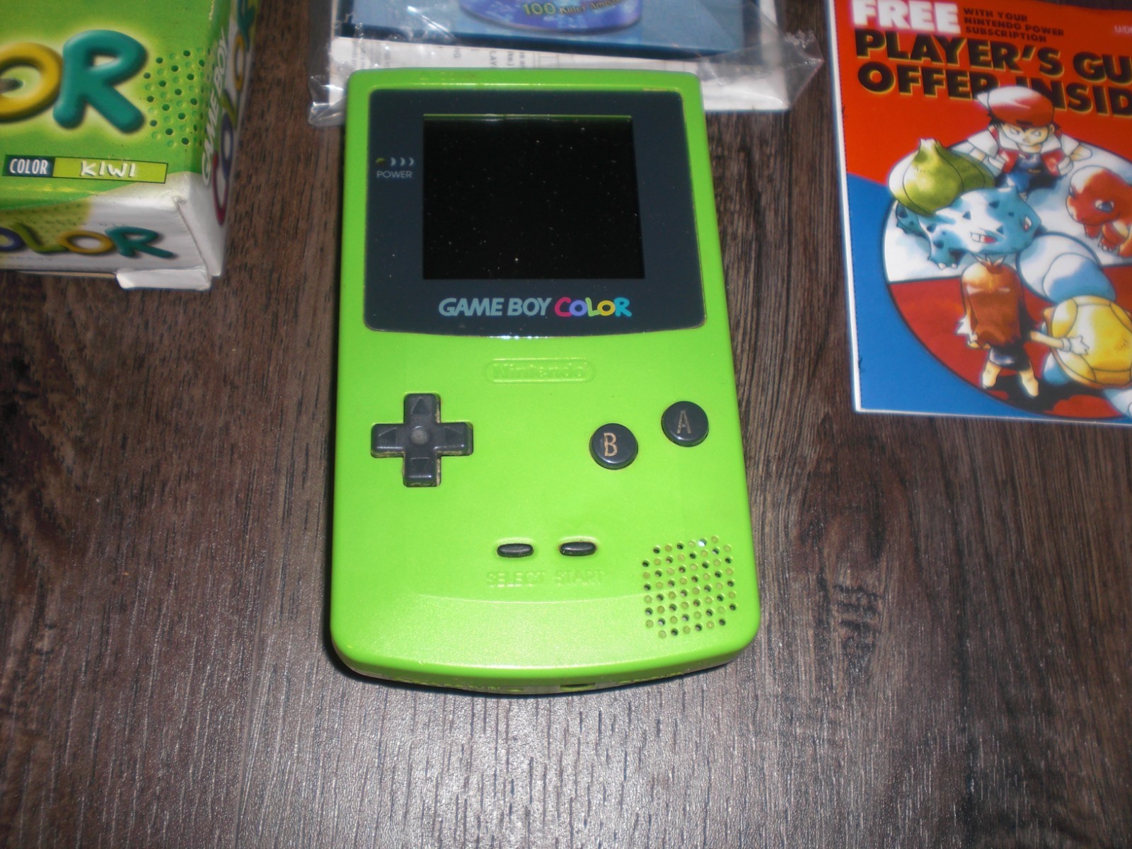 Nintendo Game Boy Color Console System Kiwi Green COMPLETE CIB Box Insert Manual