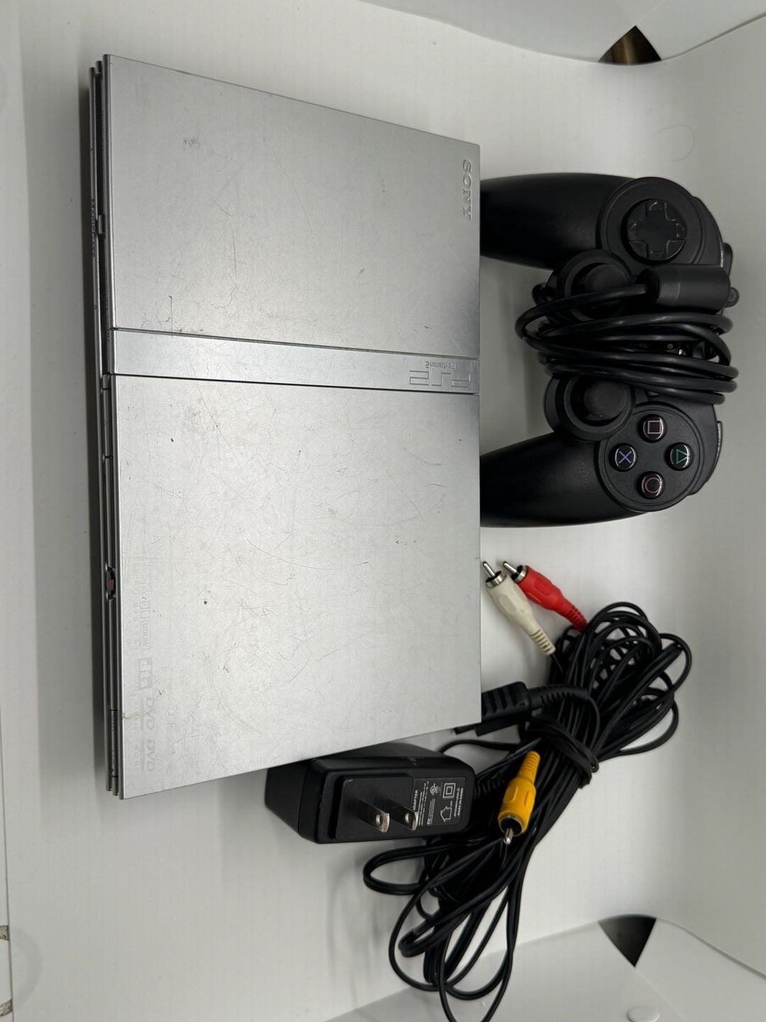 Sony PlayStation 2 Slim Console Model SCPH-77001 Satin Silver