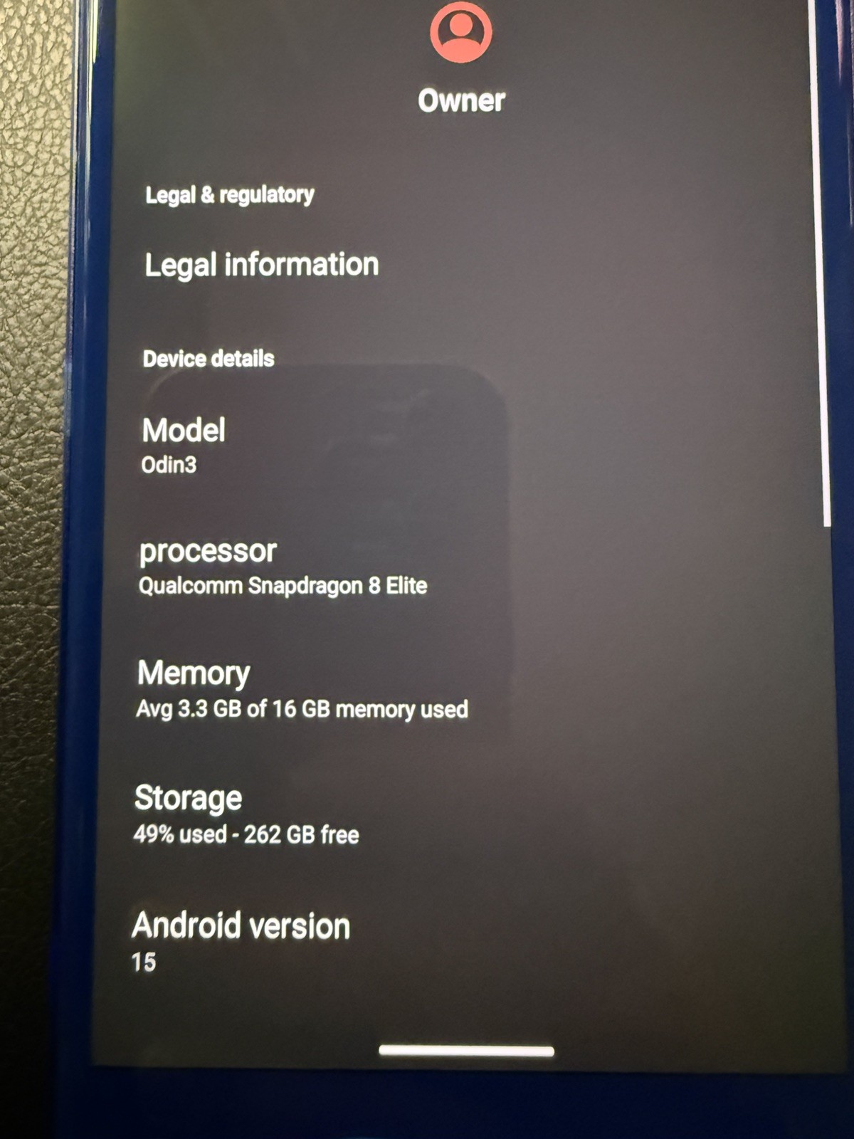 AYN Odin 3 Max – 16/512GB – Clear Blue – 1TB micro sd card included!