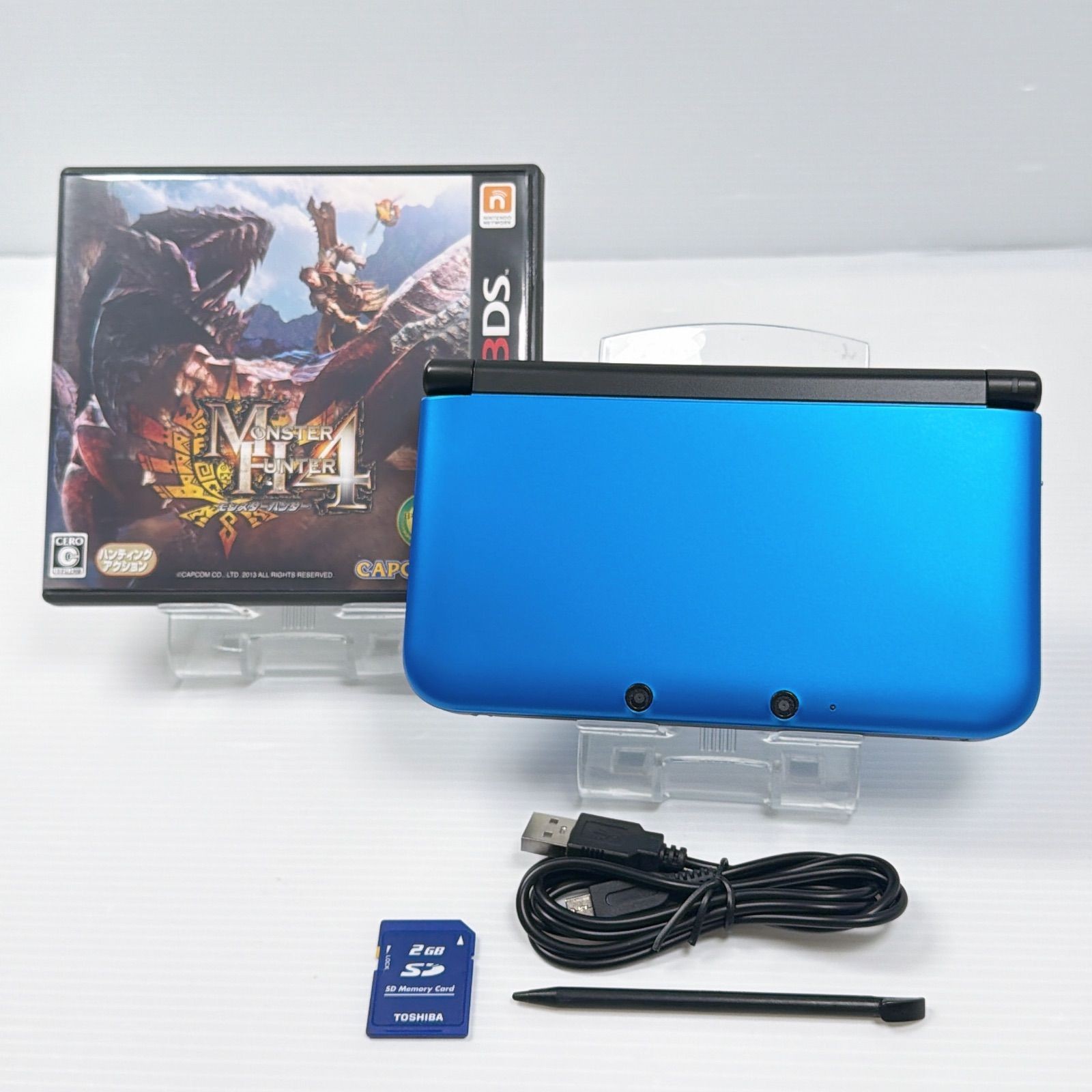Excellent condition Nintendo 3DSLL Blue Black playable set tested and working co