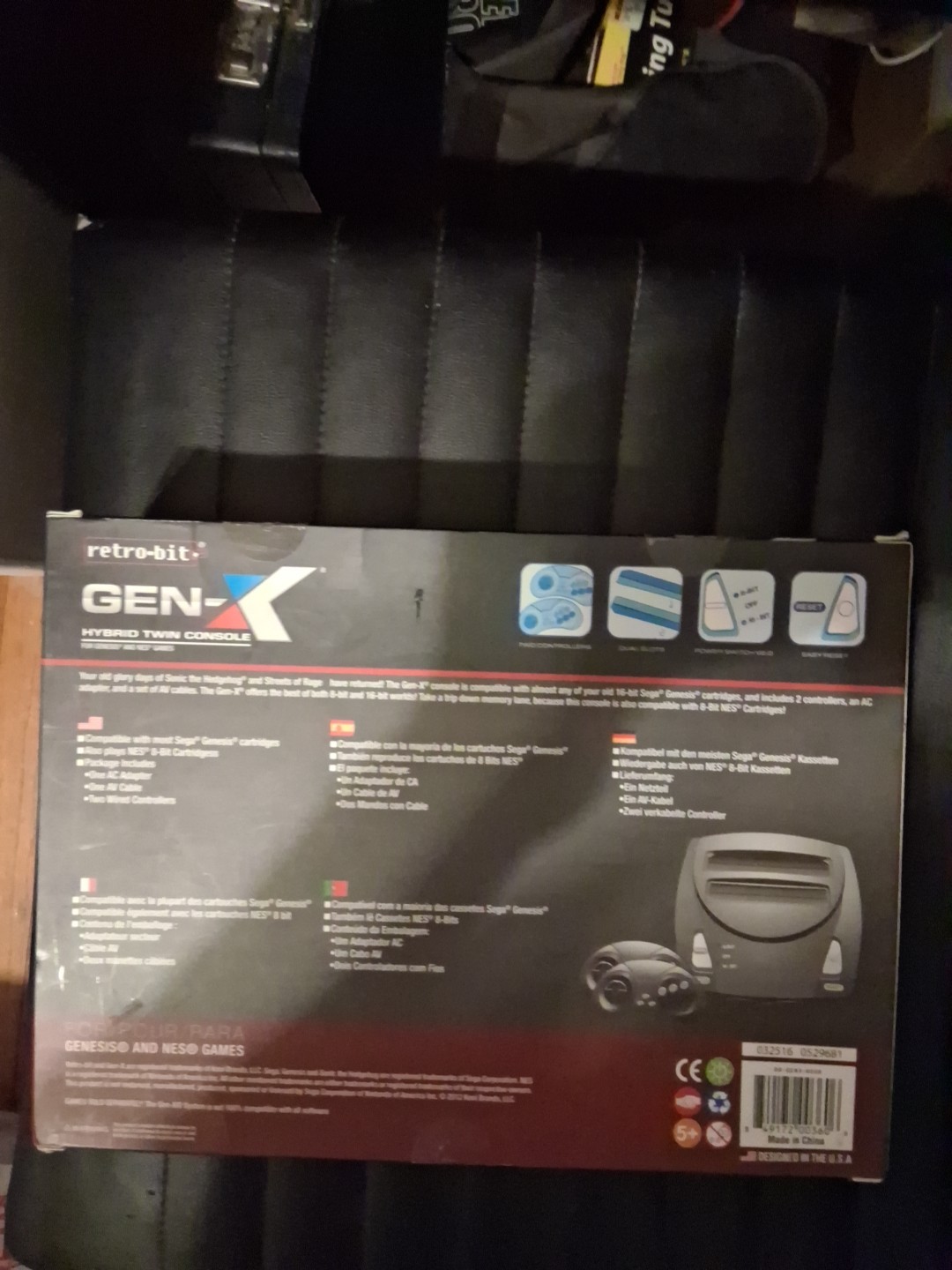 Retro-Bit Gen X Hybrid Twin Console For NES and Genesis Games