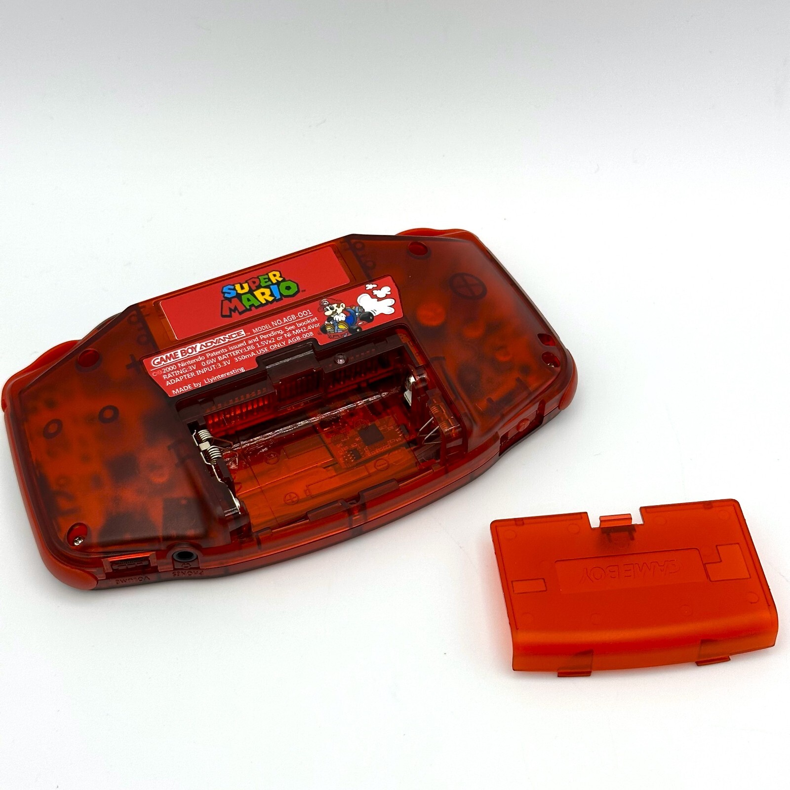 Game Boy Advance GBA Custom IPS Backlit Screen UV Printed Shell Super Mario Bros