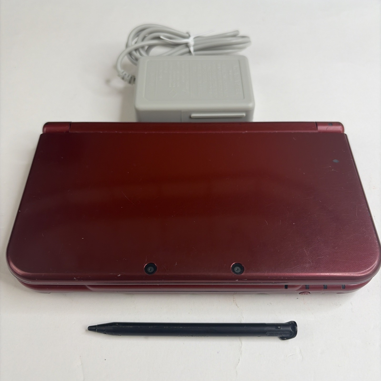 New Nintendo 3DS XL Red Console US Model – Top IPS Tested! W Charger Stylus