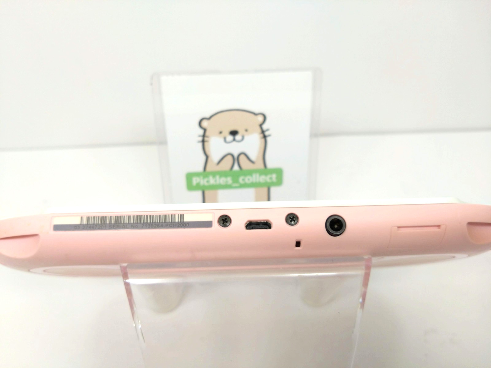 PS Vita Light Pink White Console only PCH-2000 ZA19 Wi-Fi PSV Tested 0528D