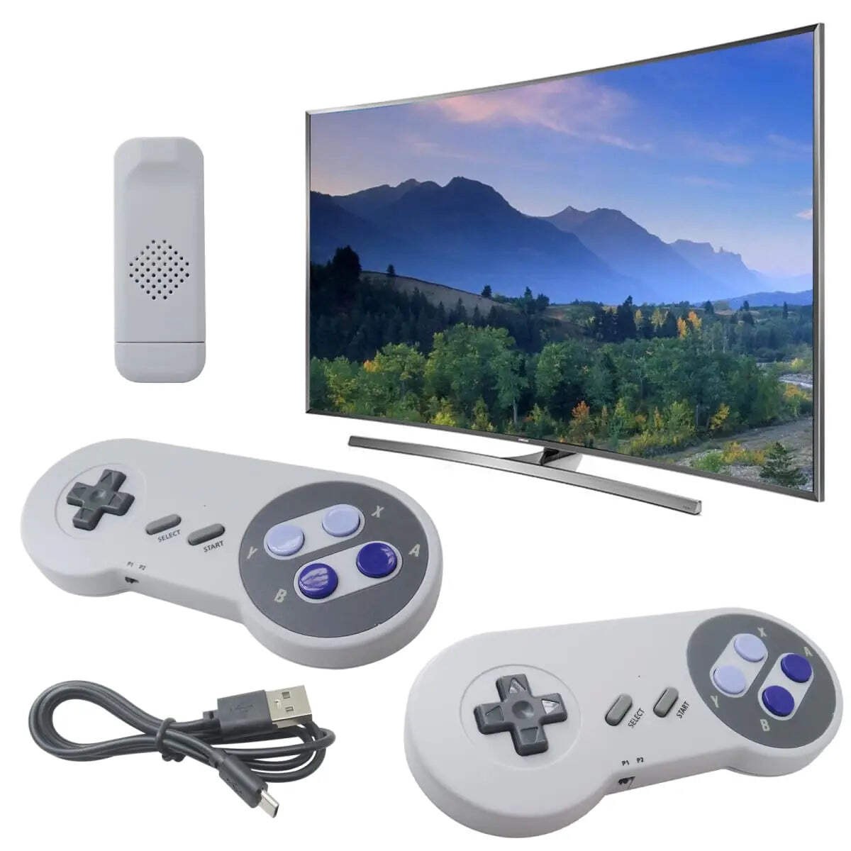 SF900 Mini Video Game Console 2.4G Dual Wireless Console Game Stick 5000 Classic