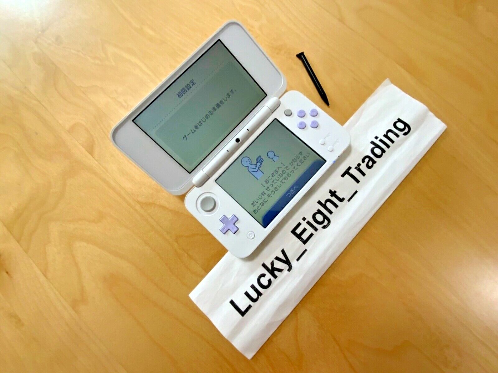 New Nintendo 2DS XL LL White Lavender Console Stylus Japan ver [H]