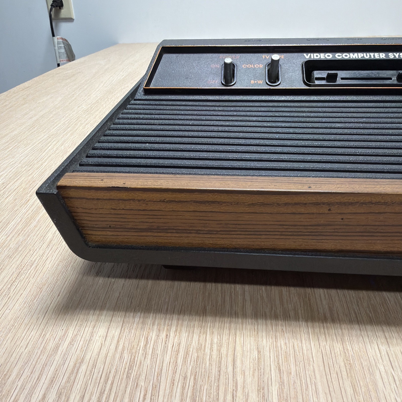 Vtg Atari CX-2600 A Untested For Parts Or Repair As Is CONSOLE Faux Wood 2600