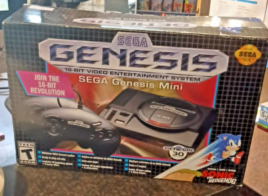 SEGA Genesis Mini Home Game Console – Black (2 wired controllers)