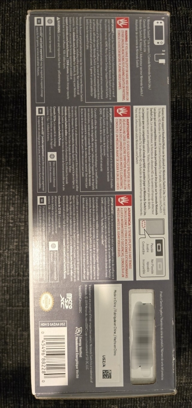 Nintendo Switch Lite 32Gb – HDH 001 – Gray – Bonus FC25 Game HDH S GAZAAA USZ