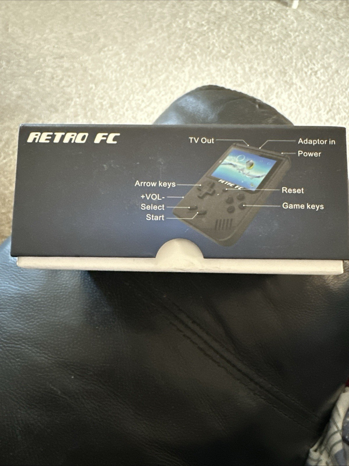 Retro FC 168 in 1 Handheld Game Console Clear Transparent NEW