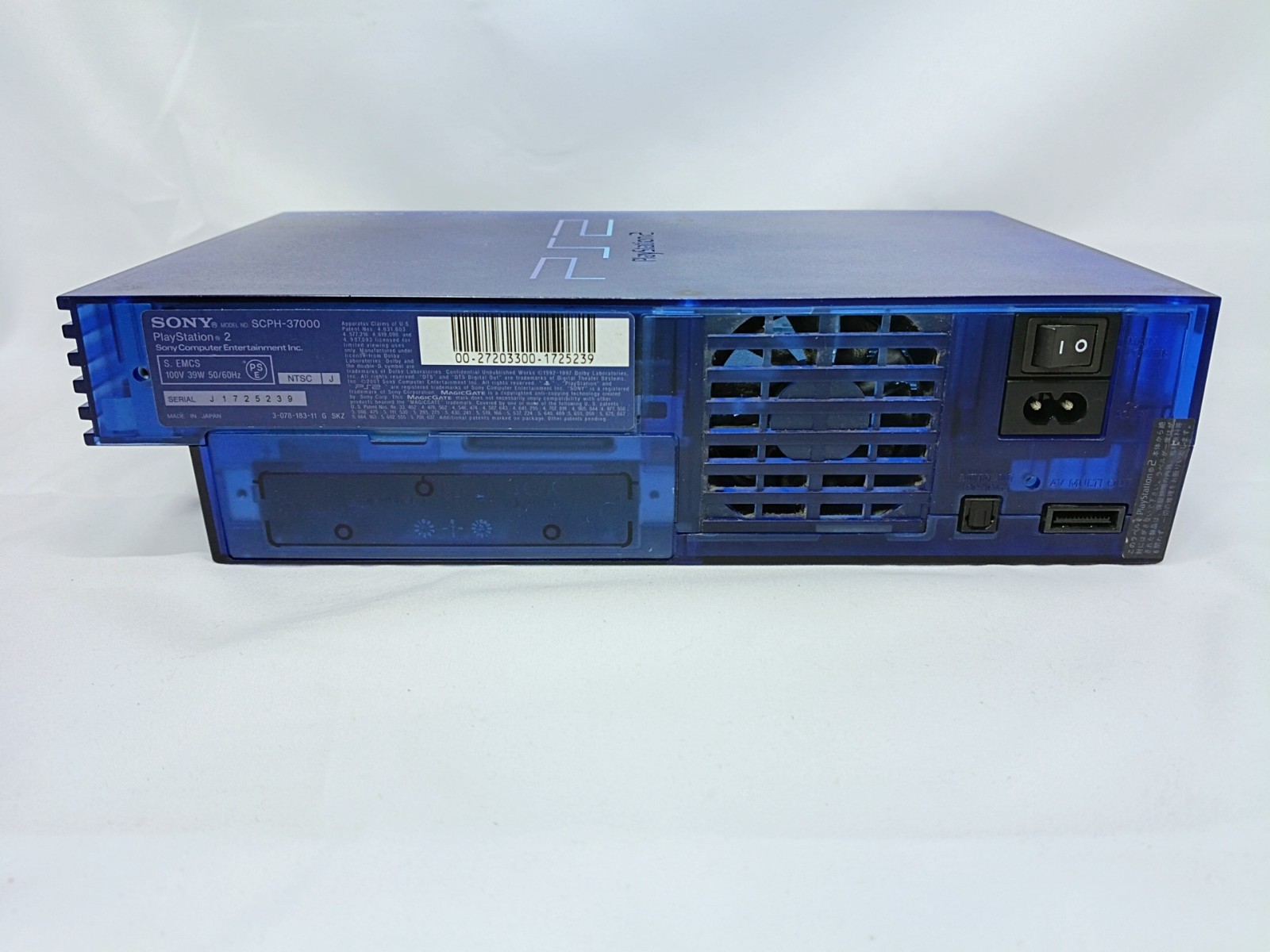 PS2 Ocean Blue Console Controller HDD40GB set Playstation2 NTSC-J Japan Tested