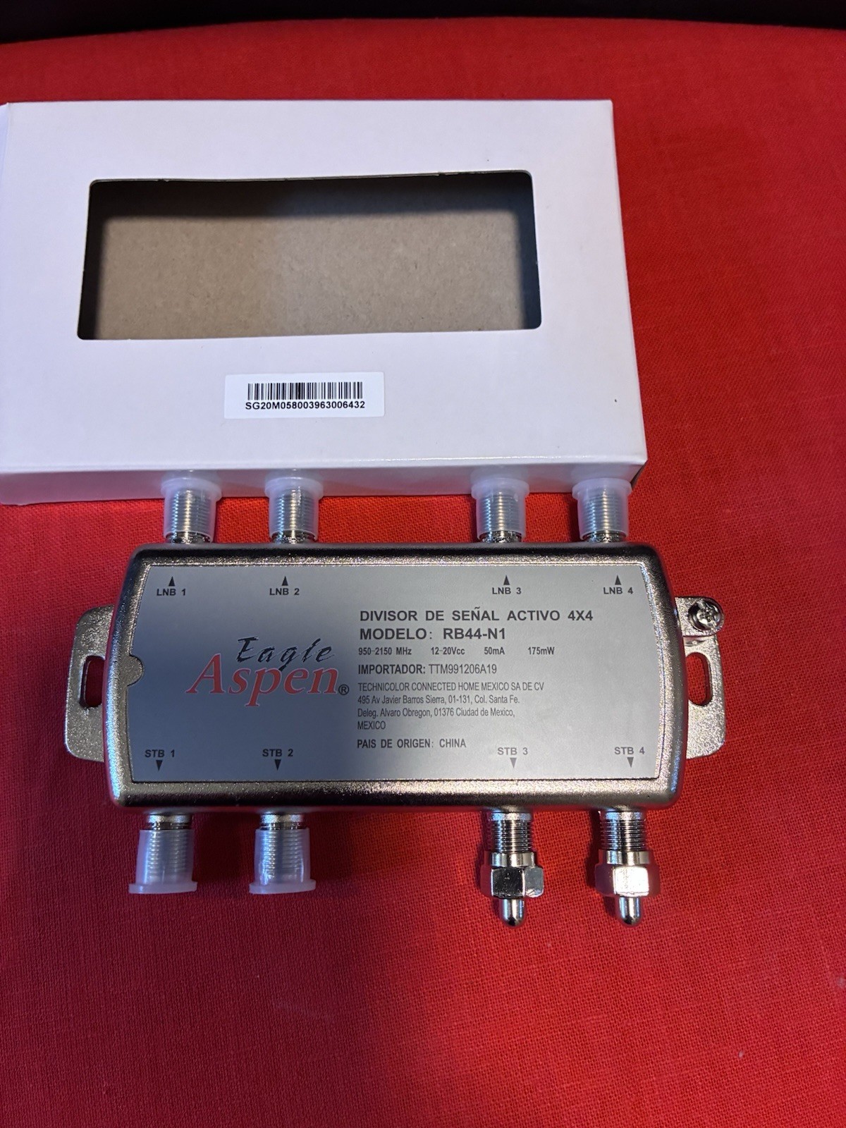 1 BoxOf 10 Sky Mexico Switch Distribuidor de señal 1×4 y Paring 4×4 para LNB
