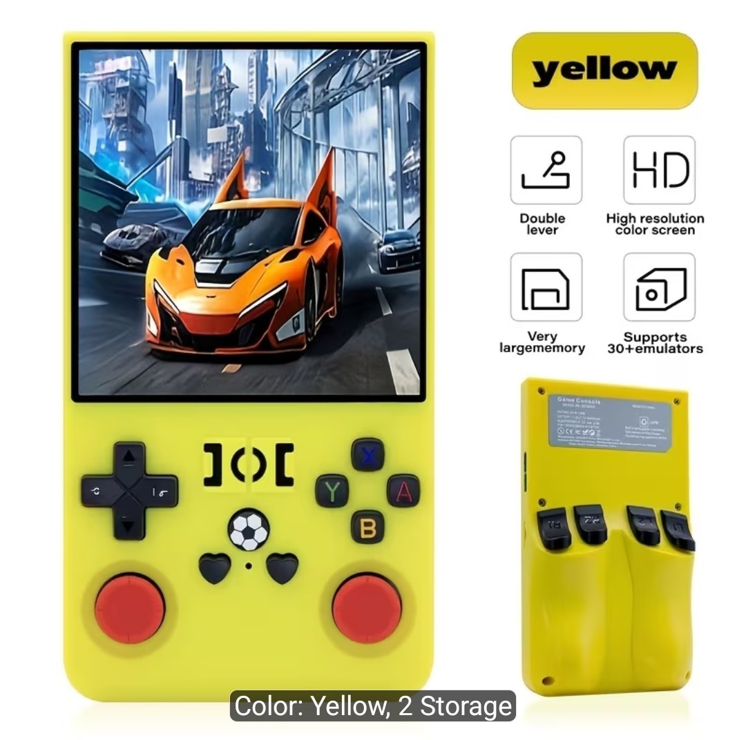 R36 MAX 4″ Handheld Game Console 4000mAh Battery 40 Simulators 64G/128G