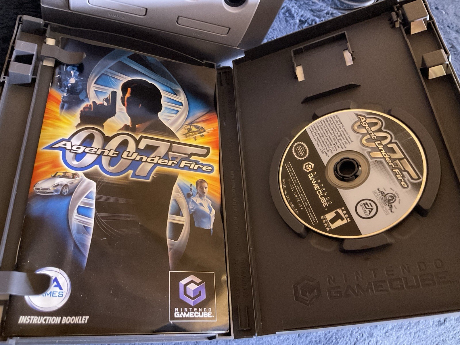 Game Cube Console-turns On UnTested Two Games And Box No Controllers Or Tv Av