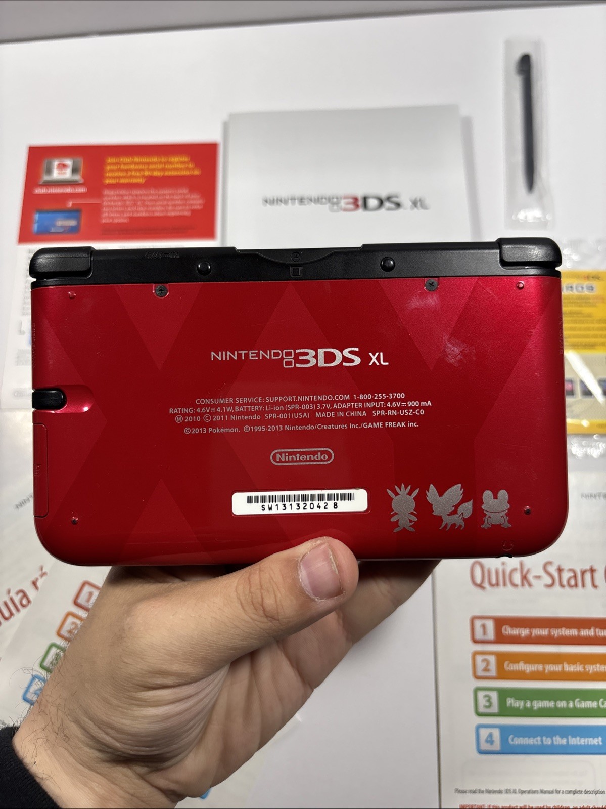 Nintendo 3DS XL Pokemon Xerneas & Pokemon Yveltal Red Edition – CIB Complete VG