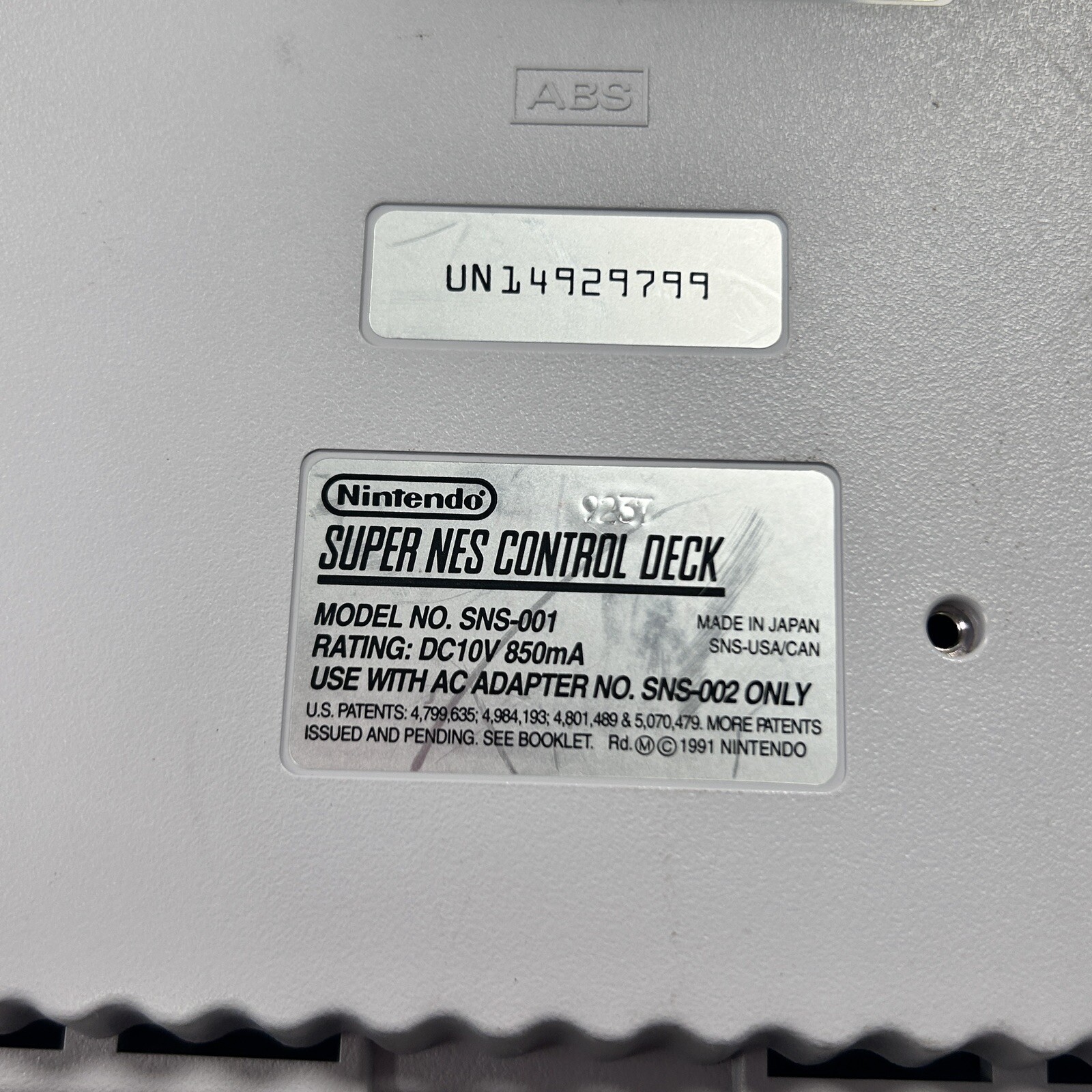 Super Nintendo SNES System KIOSK MODEL TESTED AND WORKING GREAT ! Near Mint