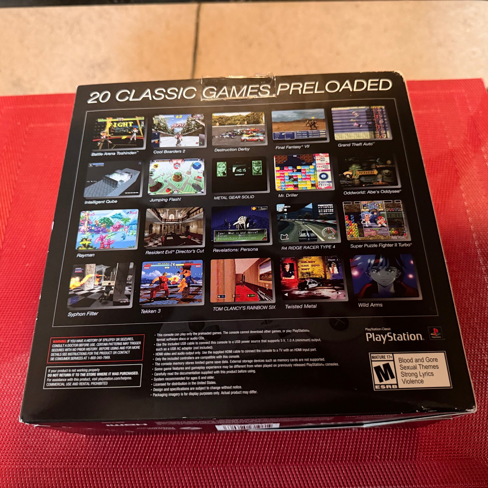 Sony PlayStation Classic Mini Console SCPH-1000R with Original Box