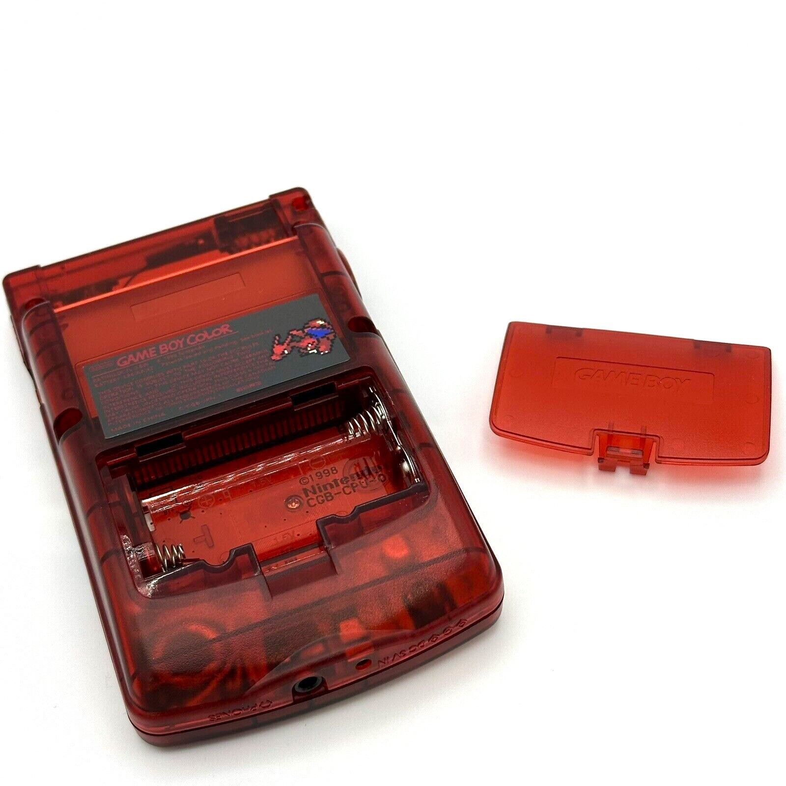 Nintendo Game Boy Color GBC IPS Q5 Backlight Mod Pokemon Charizard Red Edition