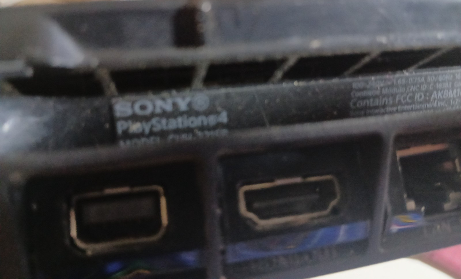 Sony PlayStation 4 Slim CUH-2215B Game Console for REPAIR PARTS DISC DRIVE As Is