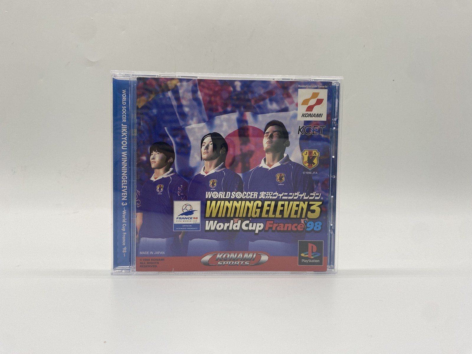 PlayStation 1 PS1 Console w/ WINNING ELEVEN 97 3 series 5 set SCPH-7000 JP Ver.