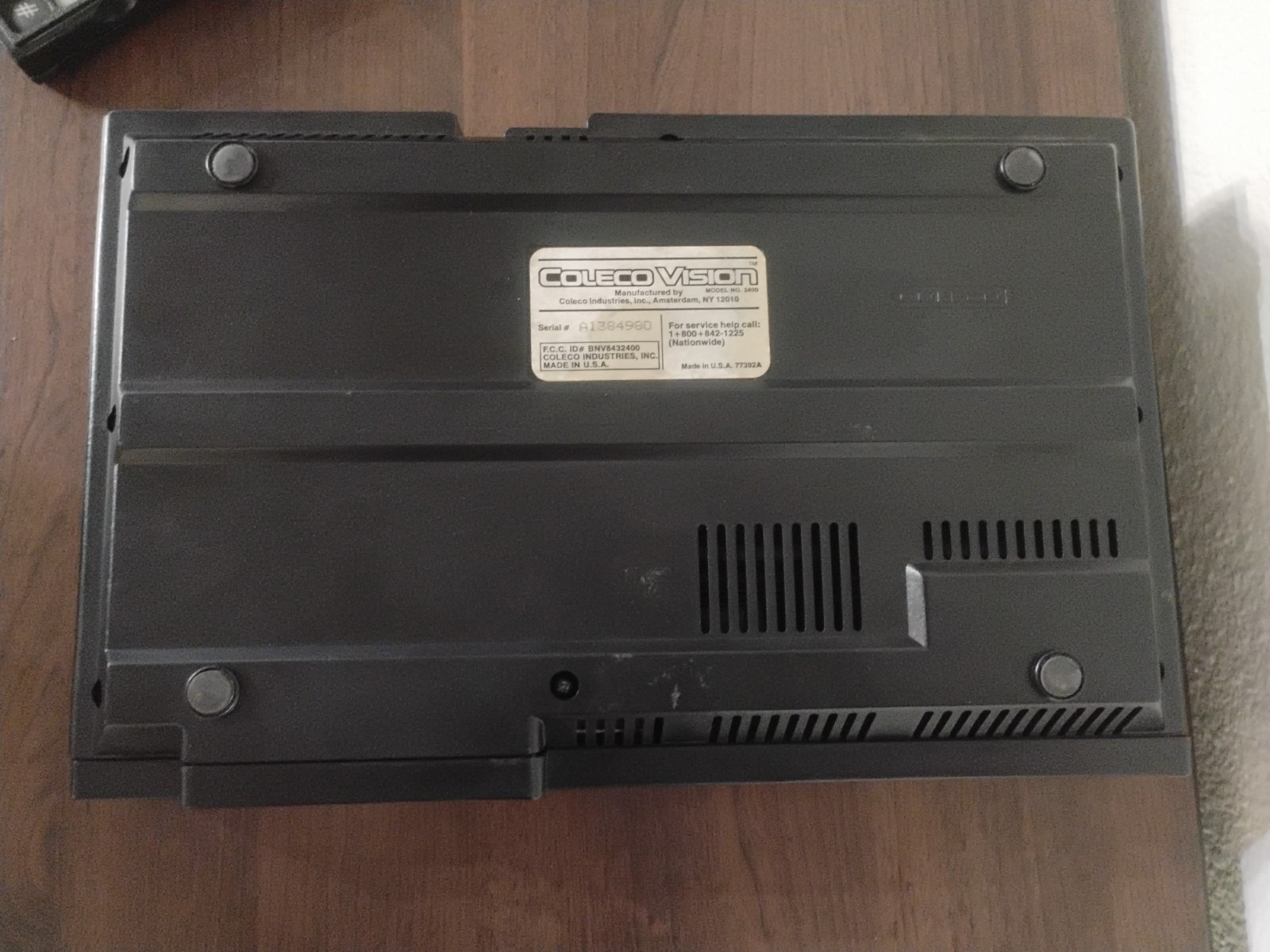 Colecovision Console System – 1 Controller – No Cords – For Parts