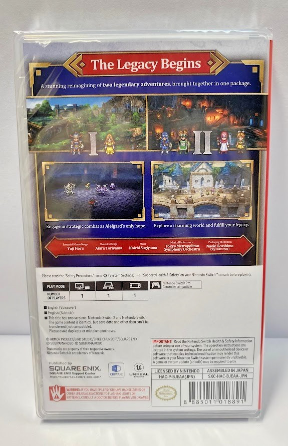 Dragon Quest I & II HD-2D Remake (Multi-Language) + III Switch New Bundle Sealed