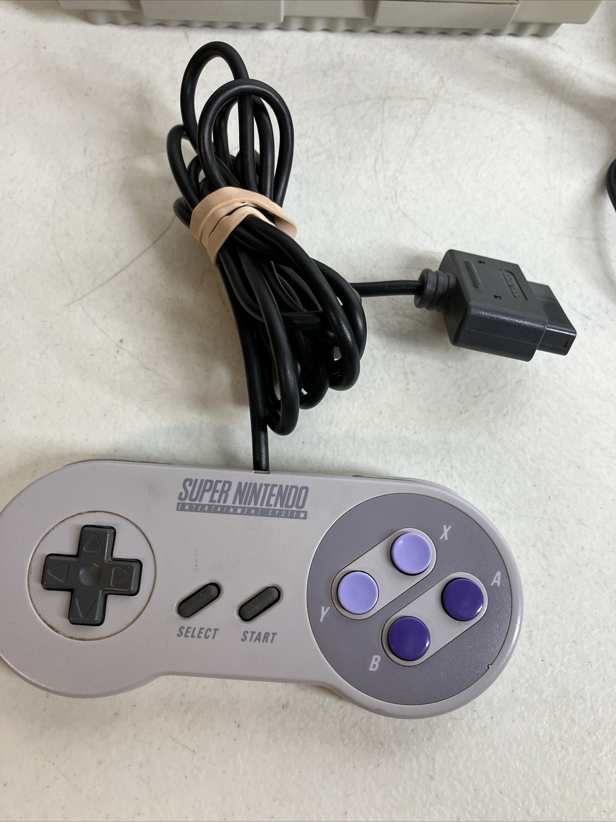Super Nintendo SNES System Console 2 Controllers Bundle 3 Games Mario All Stars