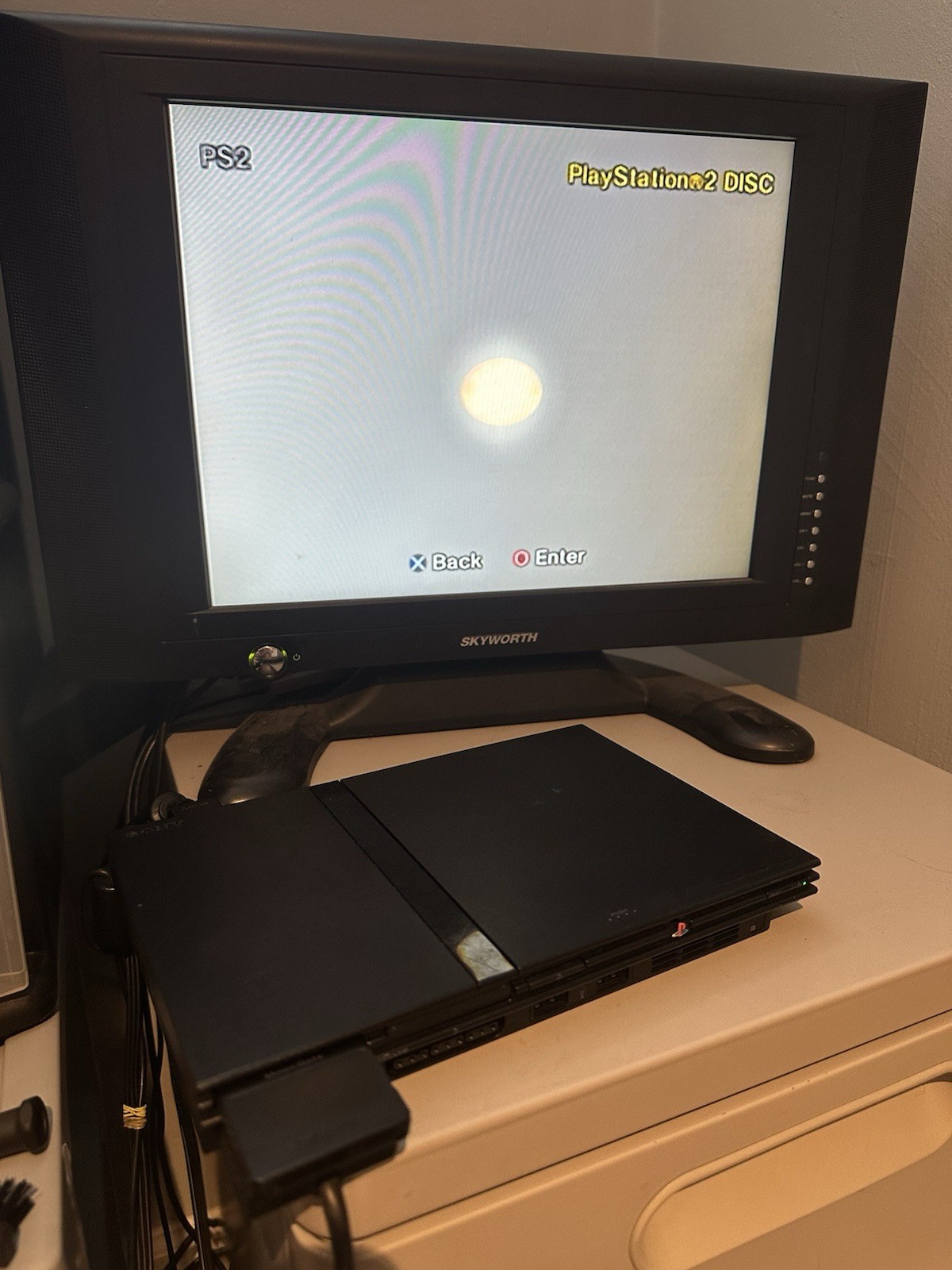 Sony PlayStation 2 Slim Black SCPH-70000 NTSC-J (For Parts/Repair) *Read