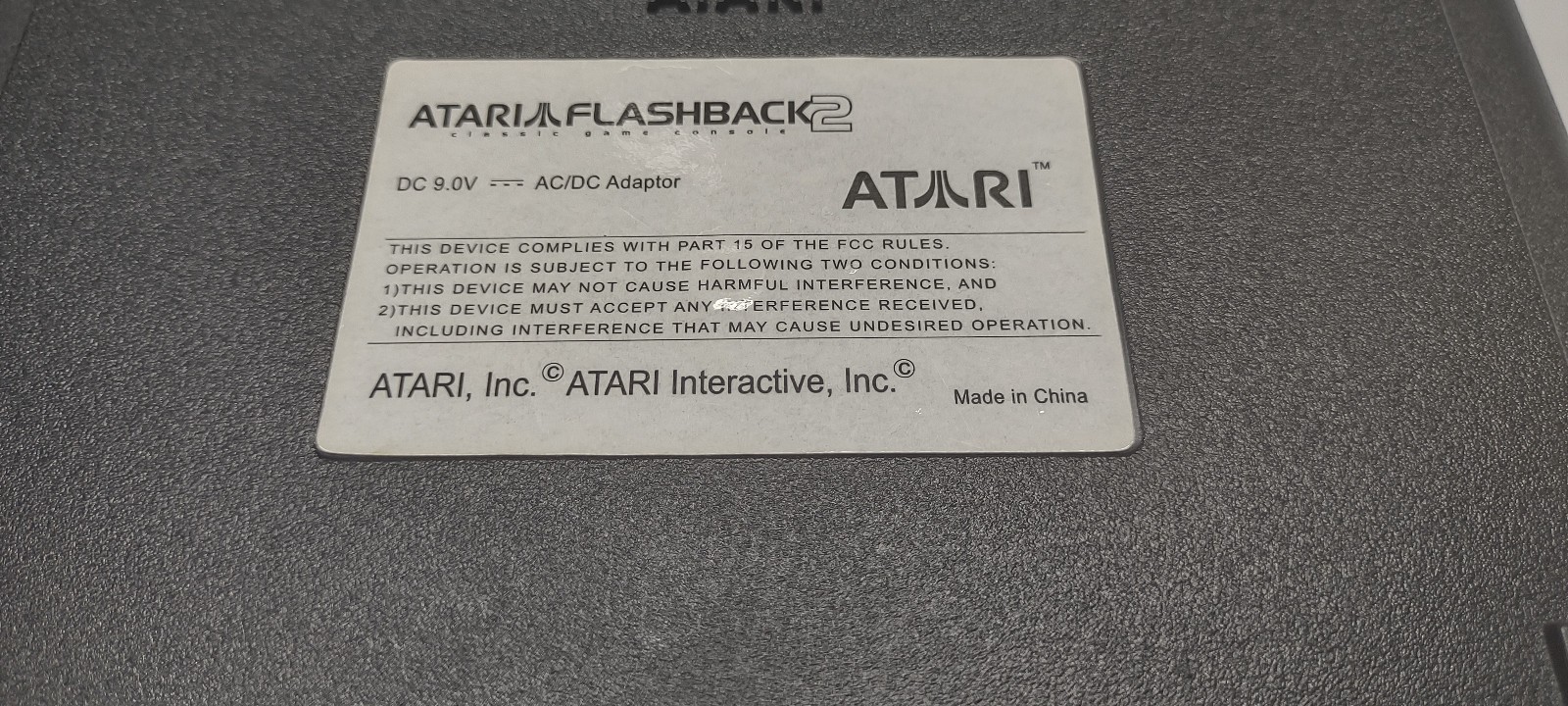 Atari Flashback 2 2600 Tested Working Console, Power Supply, and 1 Controller