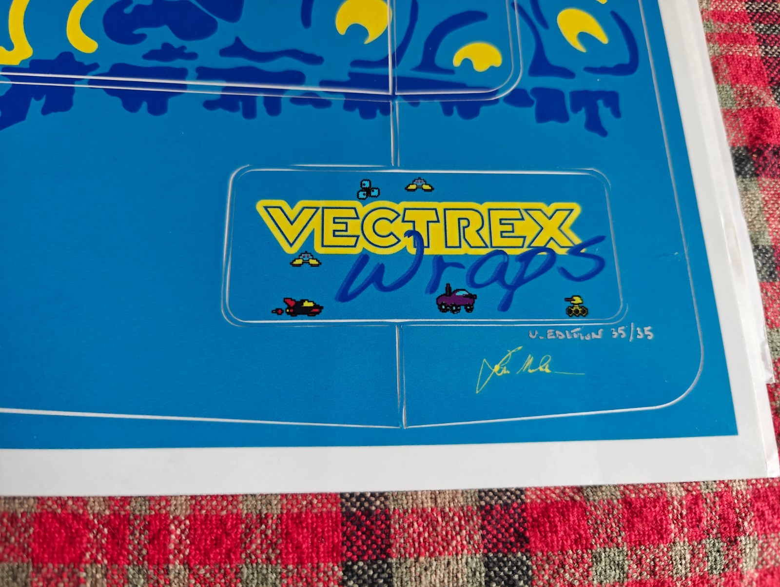 Vectrex Console VectrexWraps VectorPatrol, 1st Edition 35/35 Limited Rare 2014