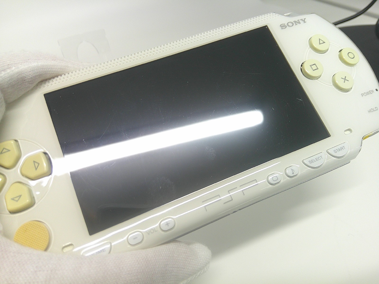 【Very Good】Sony PSP-1000 Ceramic White Console Only No Battery Japan Ver. #RET05