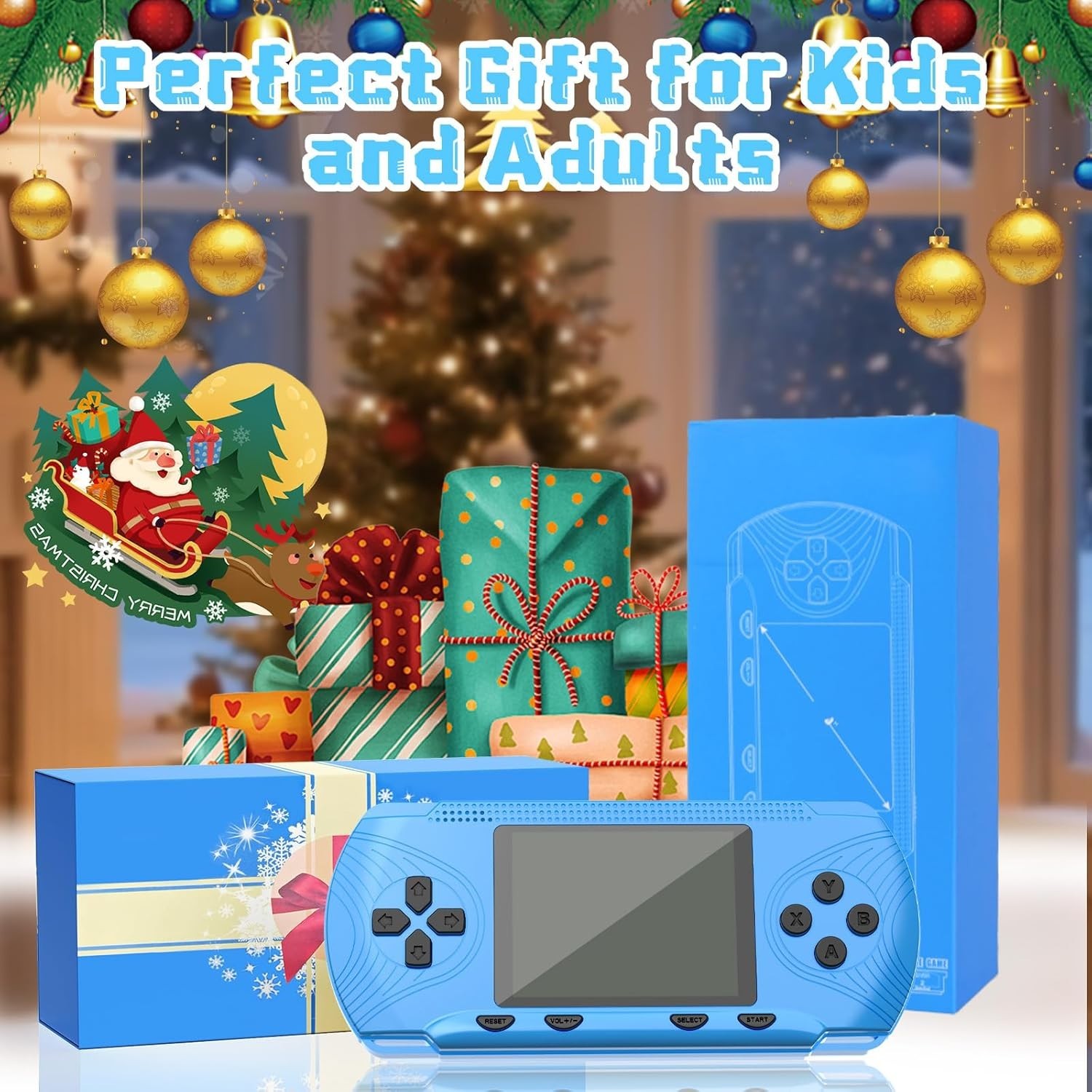 Handheld Retro Gaming Console for Kids & Adults – 3.0” LCD Screen Plug & Play