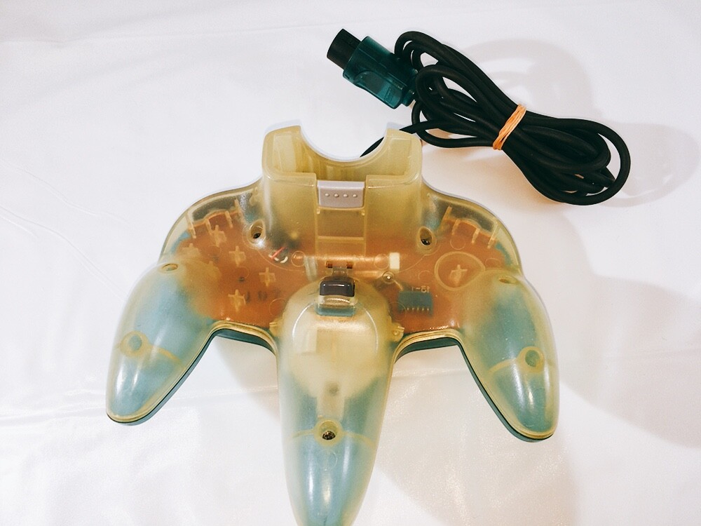 Nintendo 64 Home Console – Clear Blue, Working Tested (OK! )