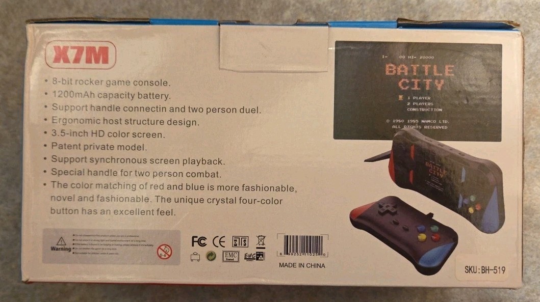 X7M Handheld Game Console With Joystick 500 In 1 Oh Youth Game Console