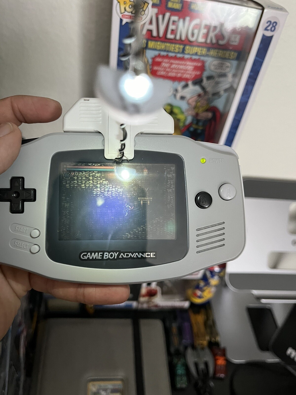 Nintendo Gameboy Advance Console Gray/Black/White Body RE-SHELL RE-WORK RE-DONE