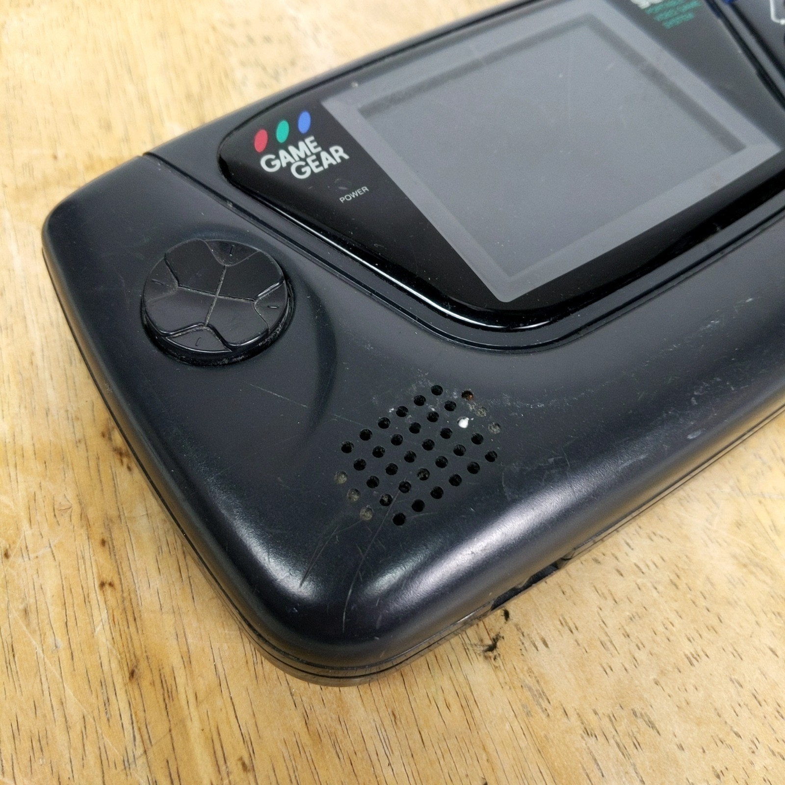 Sega Game Gear 2110 Handheld Console Black Parts Repair Corrosion Untested