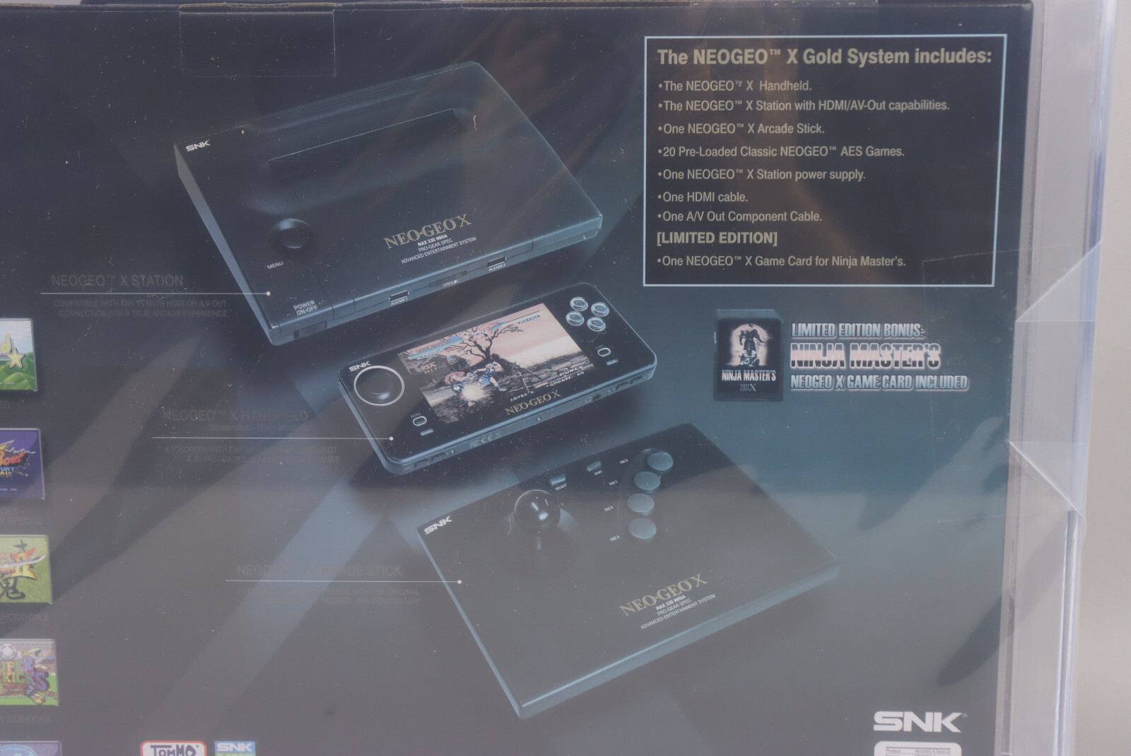 2012 SNK Playmore Neo Geo X Gold Limited Edition Console VGA Gold Level 85+ NM+