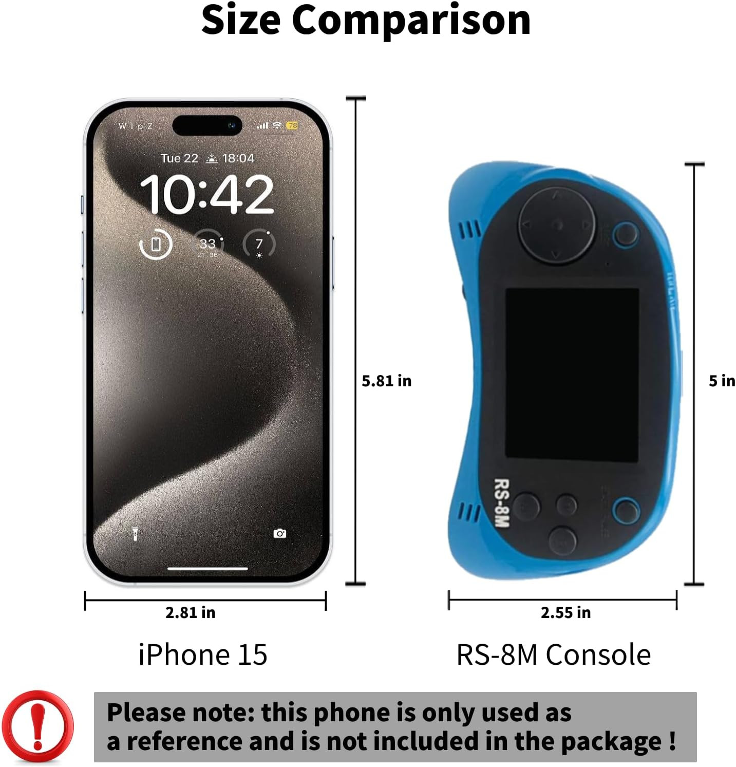 16 Bit Kids Handheld Games Built-In 220 HD Video Games, 2.5 Inch Portable Game
