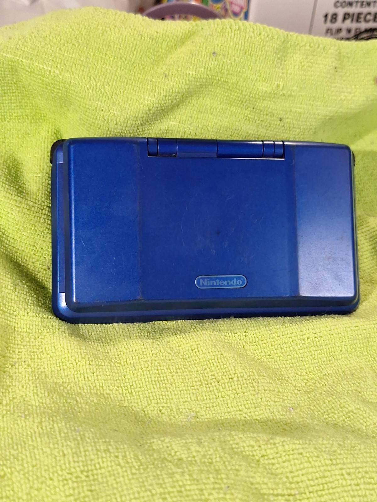 Y2k Nintendo DS NTR-001 Fat Phat Blue Console MINT SCREENS Tested Works Game Boy