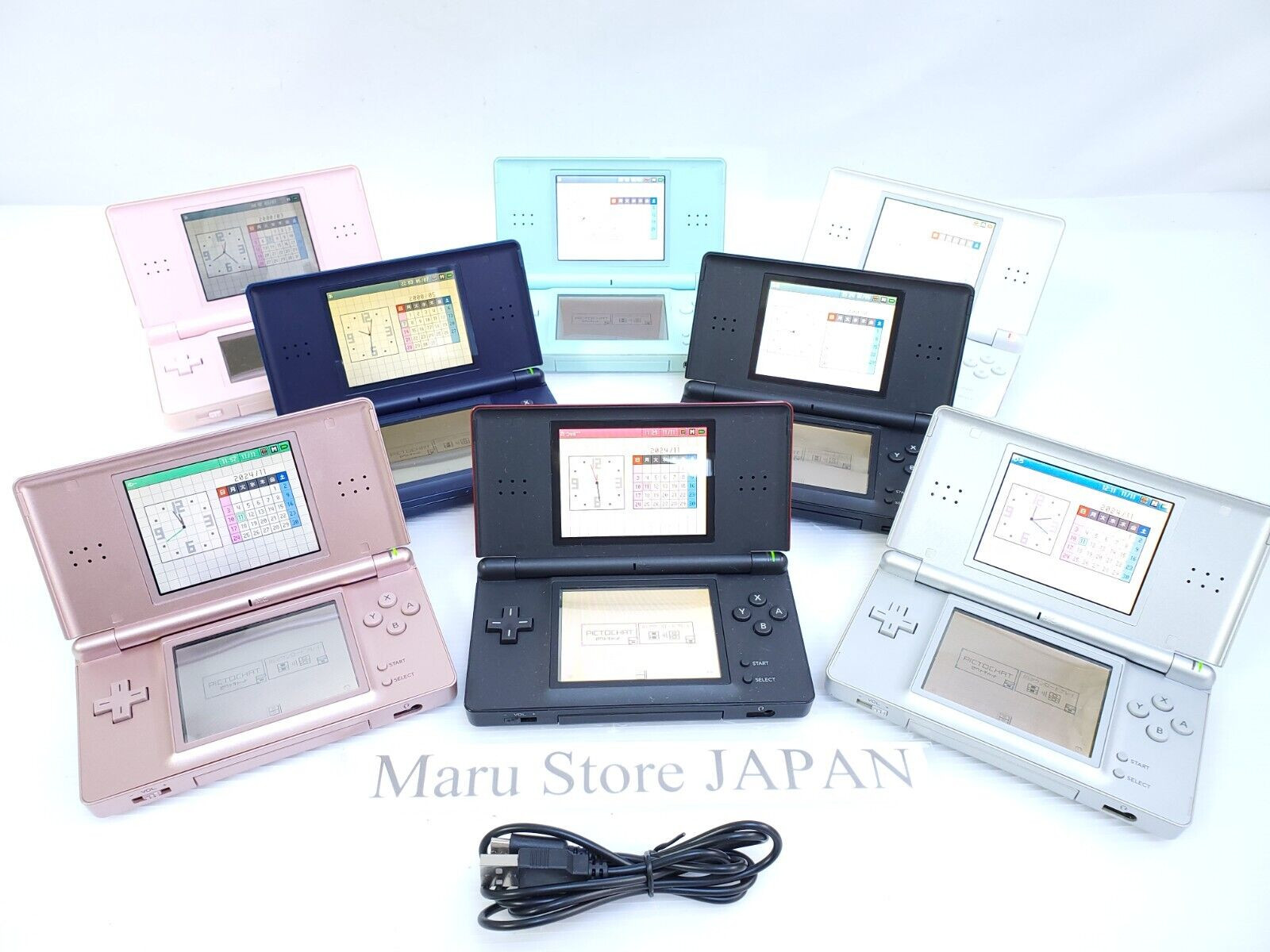 Nintendo DS Lite Console with Original Box Manual Charger Region Free from Japan