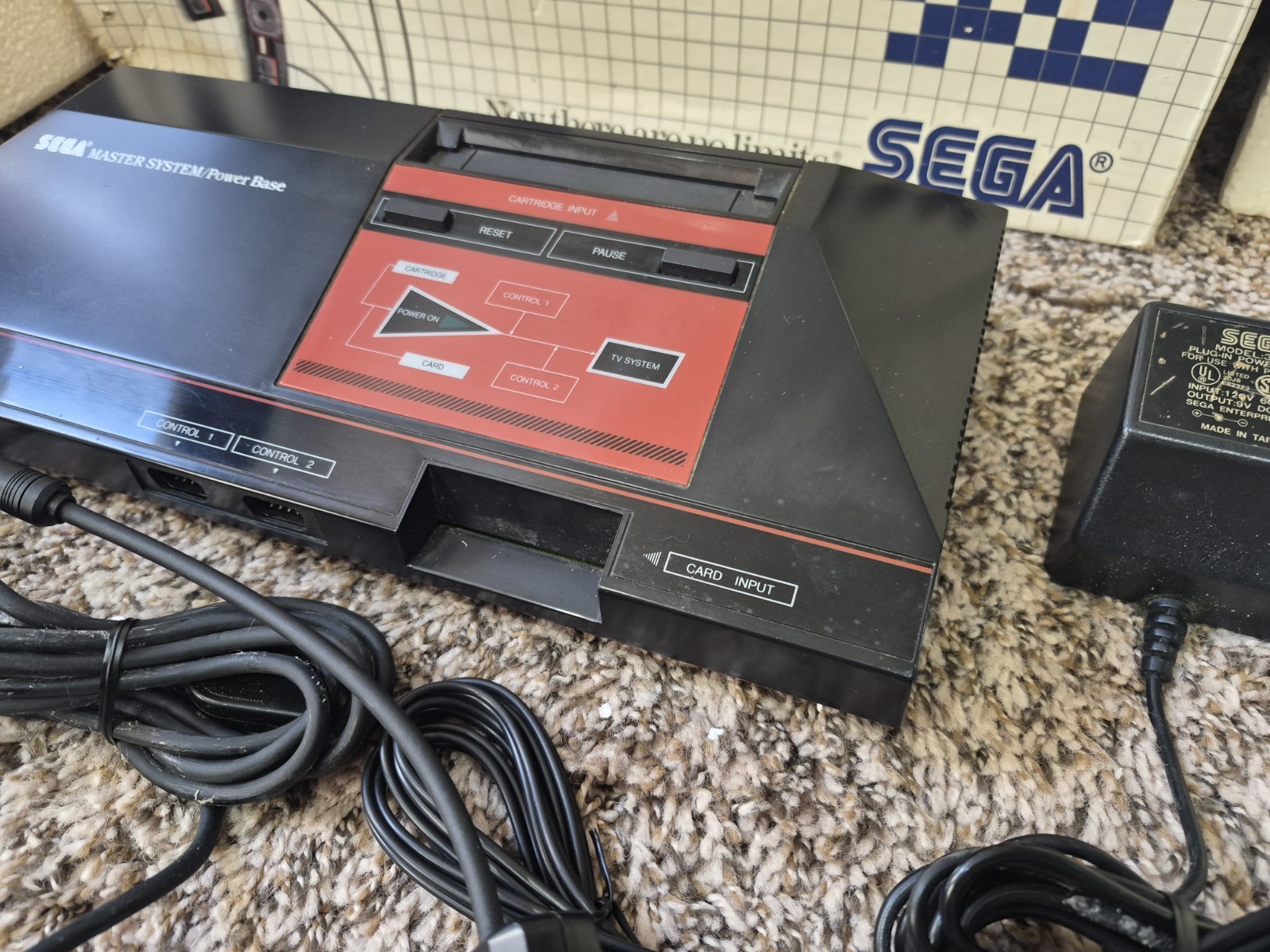 Sega Master System Console Complete in Box CIB TESTED WORKING
