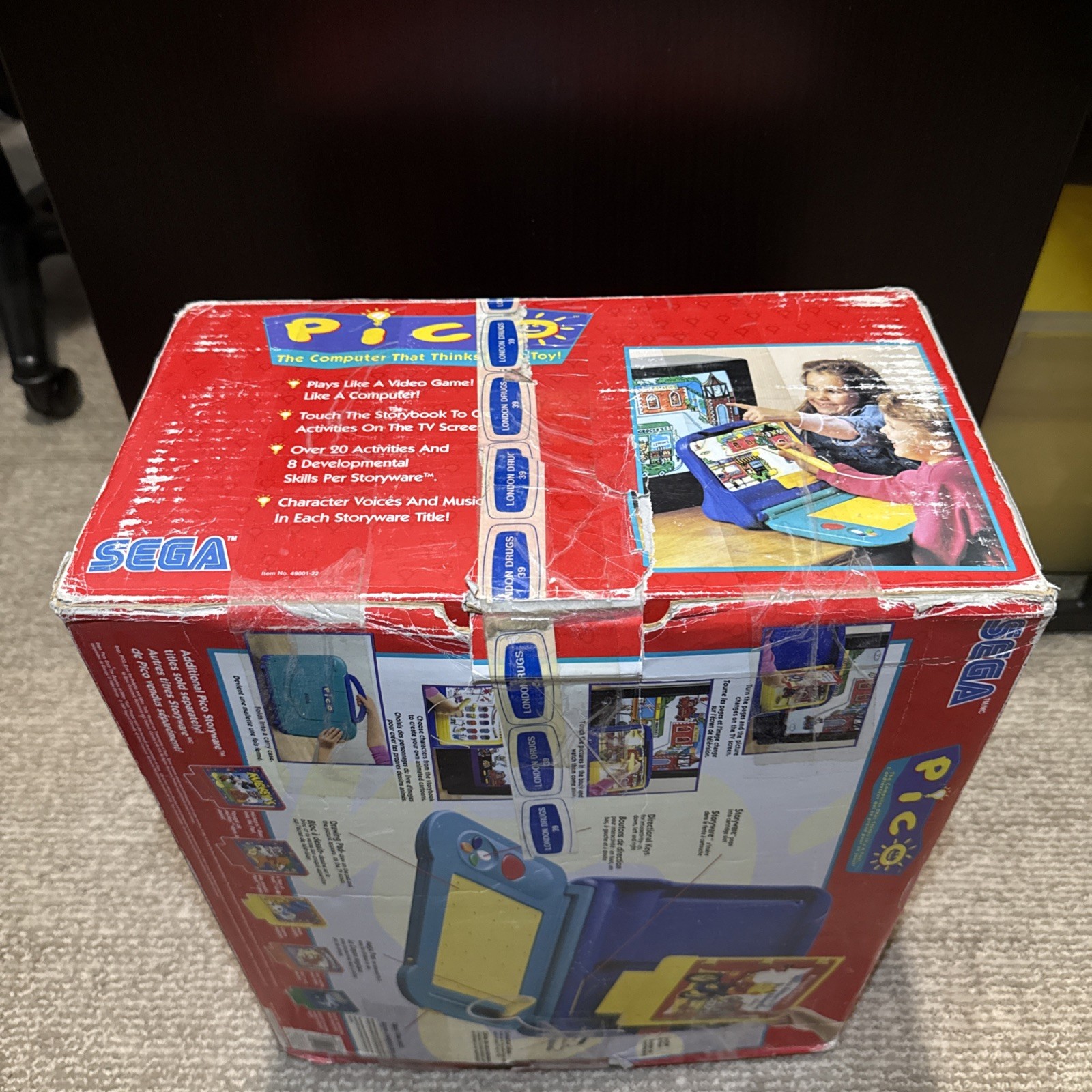 Sega Pico Edutainment System Console IN BOX MK-49002 1994 3 Games Tested Working