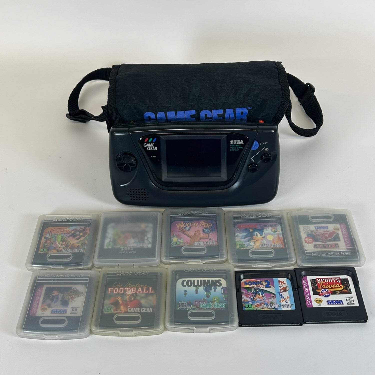Broken Sega Game Gear Handheld Console Gaming System 2110 No Boot with 10 Games