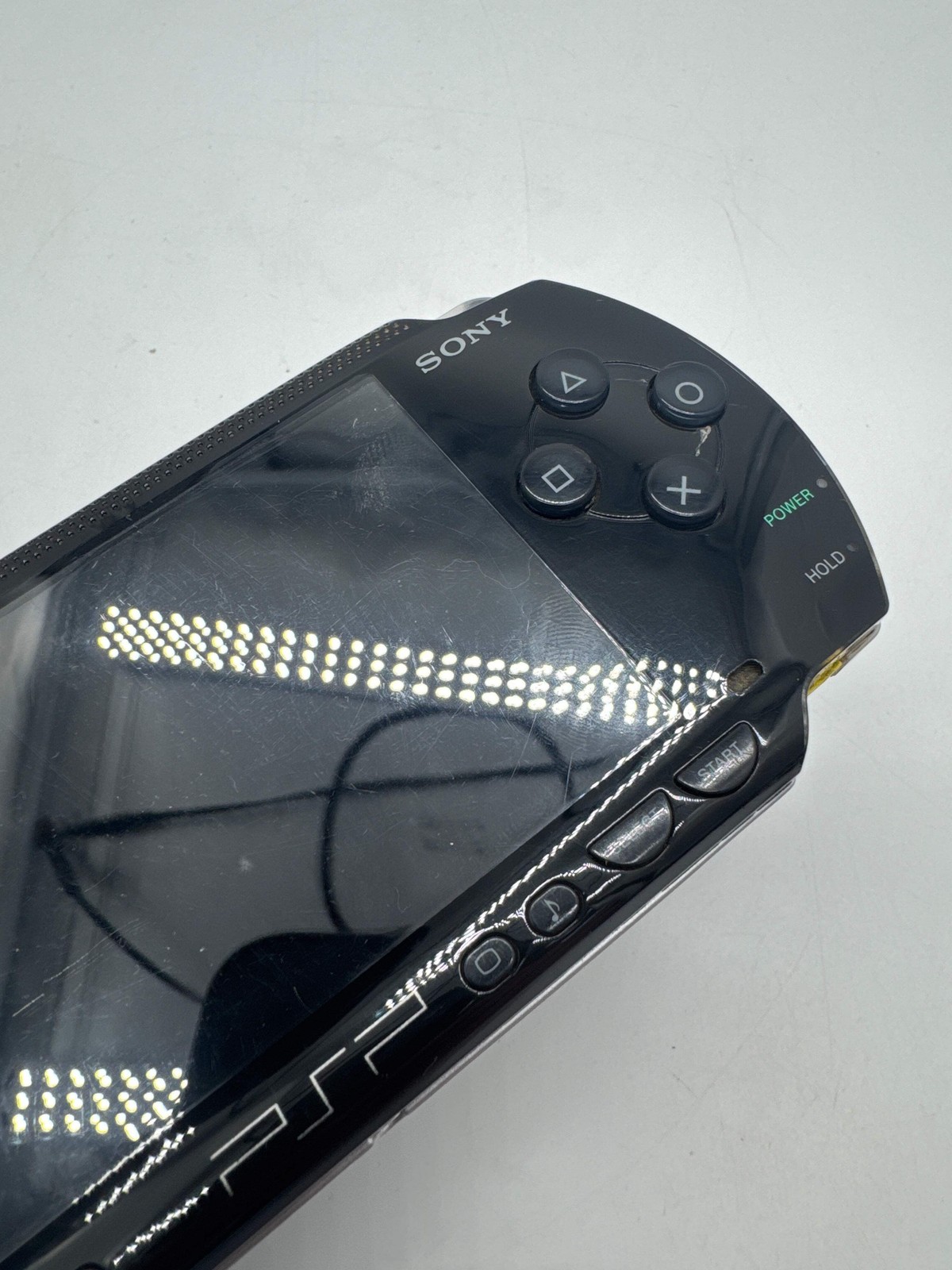 Sony PSP-1000 Piano Black Console #77 w/1800mAh Battery & No Charger
