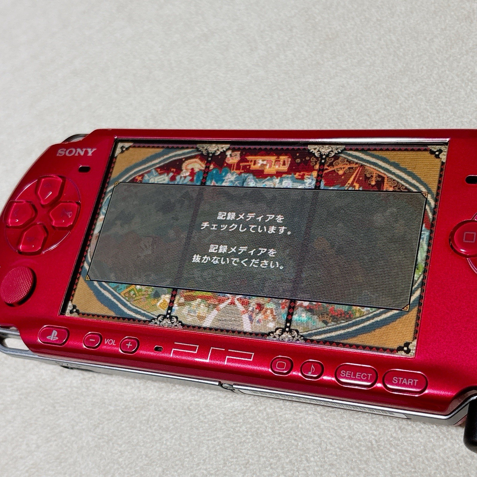 Sony PSP 3000 Radiant Red PSP-3000 RR Boxed Tested Working 4GB Memory Card