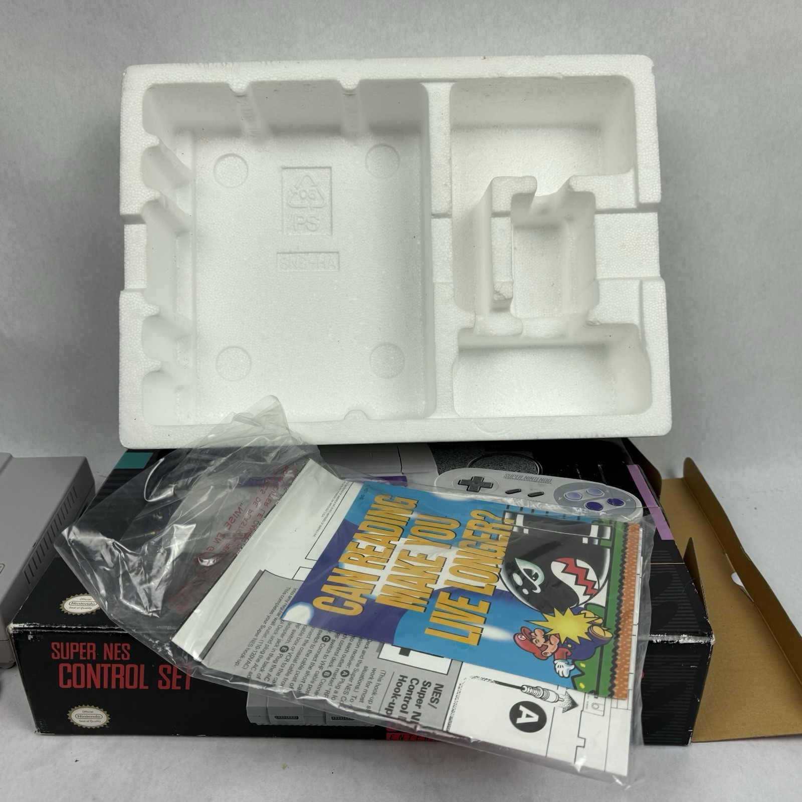 Super Nintendo System SNES Super Set Complete w/Box & Manual TESTED