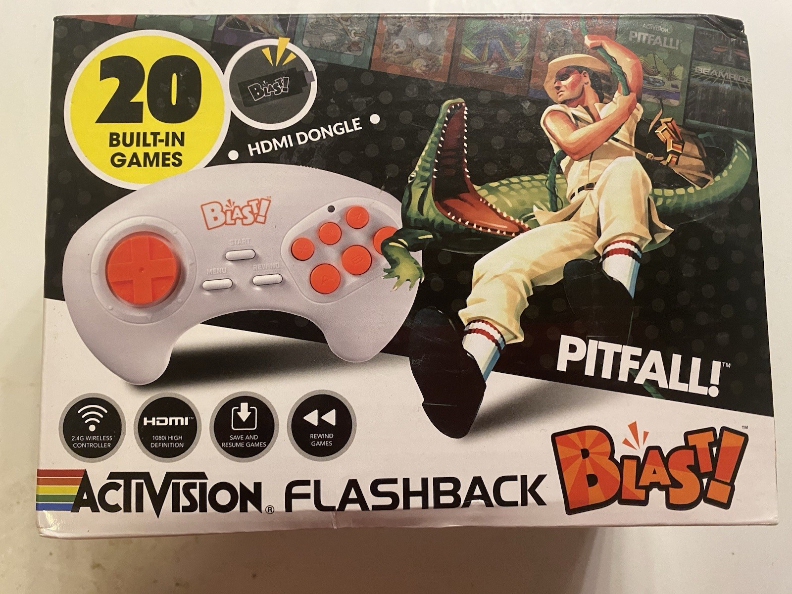 ActiVision Flashback Blast ATARI 20 Built-In Games Retro Classic HDMI Gaming