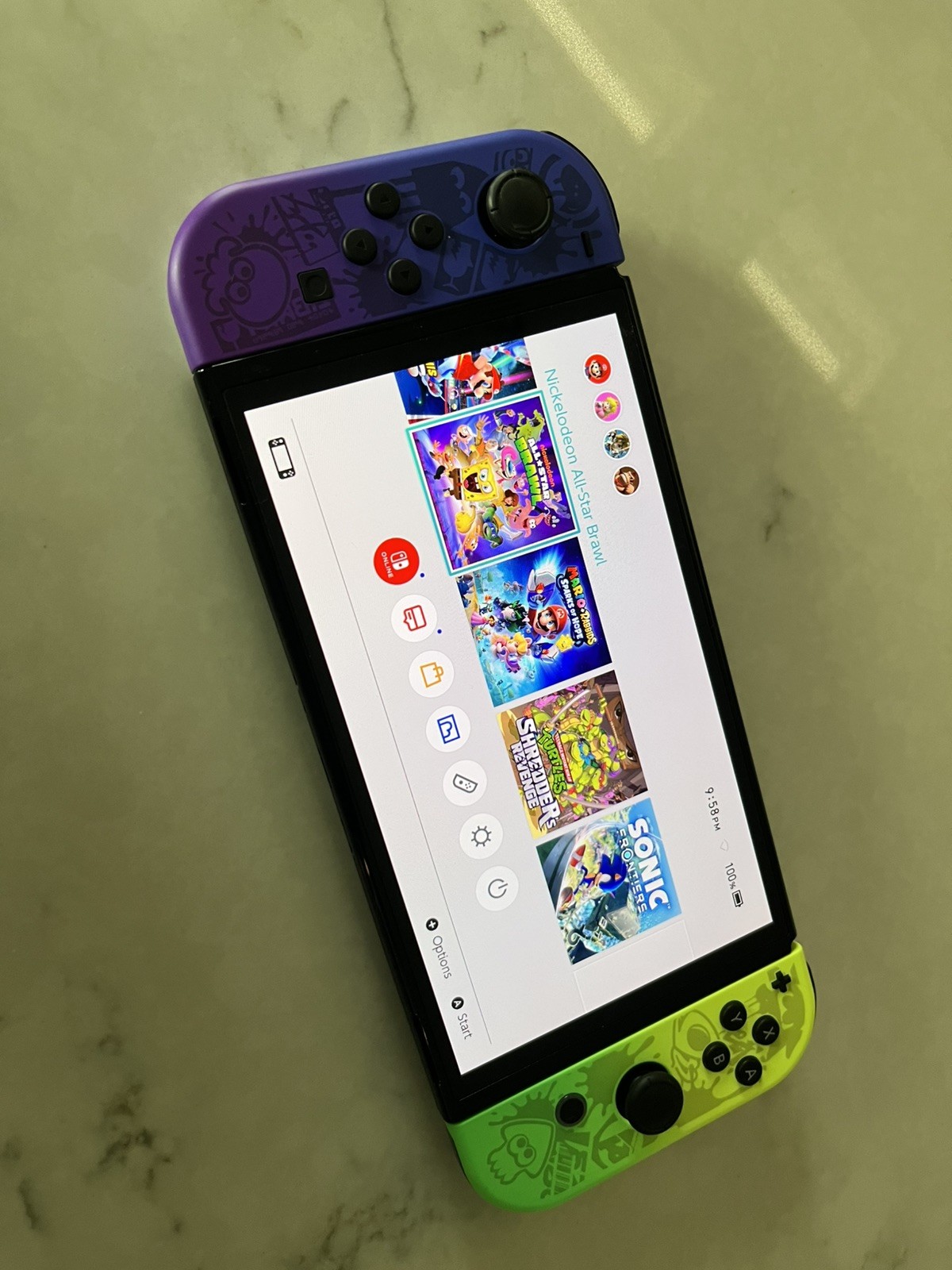 Nintendo Switch OLED Splatoon 3 Edition Bundle CIB w/ 8 Controllers & Dock